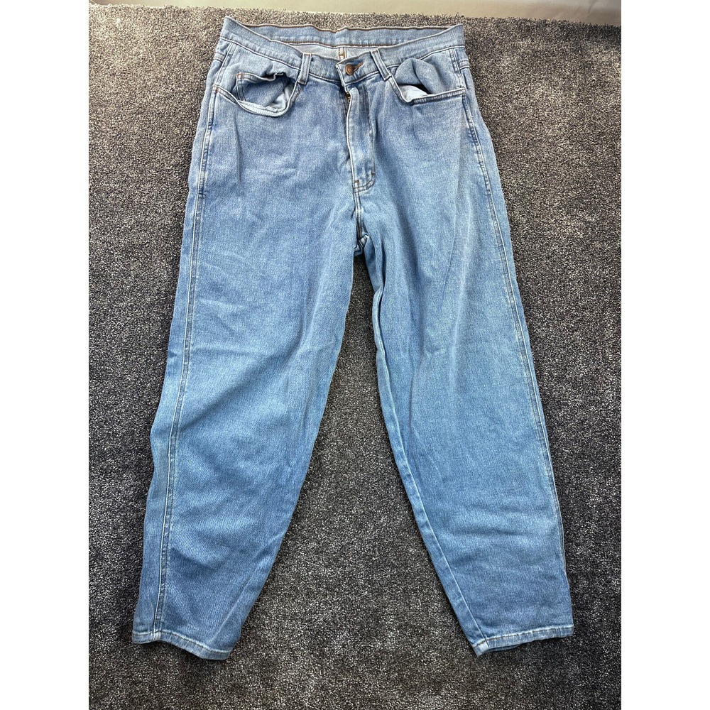 Jordache Jeans Womens 14x29 Mom High Waist Denim‎ 5 Design Pocket VTG Blue